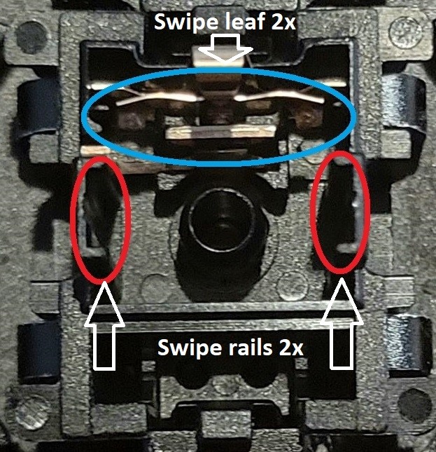 how to lube bottom housing of a switch