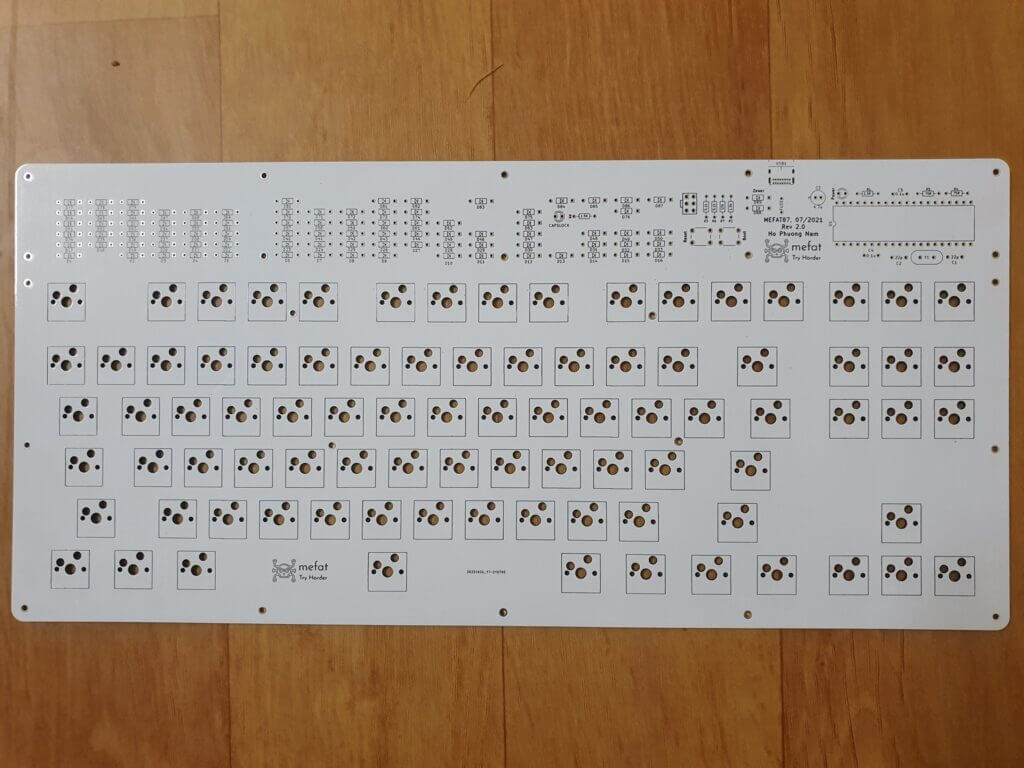 through hole pcb keyboard